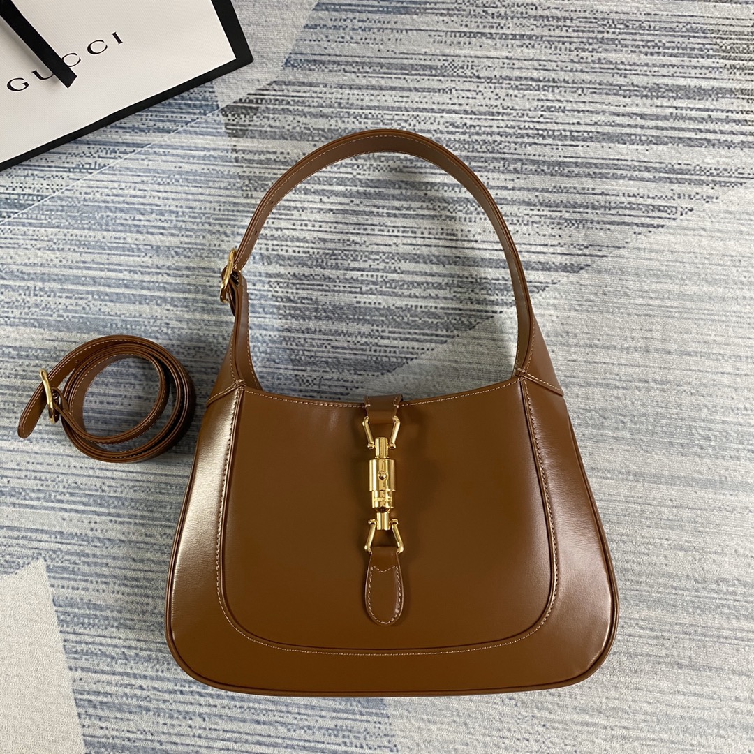 Gucci Jackie 1961 Small Shoulder Bag 636709 Brown